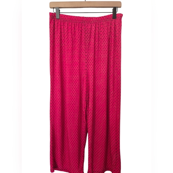 Bed Of Roses Pink Polka Dot Sleepwear Set Size 1x - Picture 4 of 5